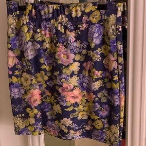 PacSun Floral Mini Skirt